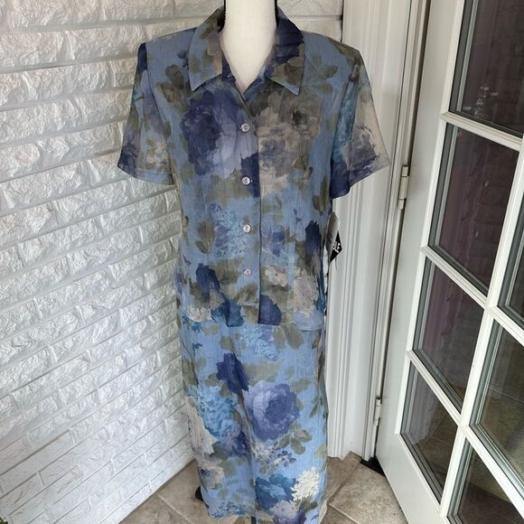 Blue Floral Dress - Picture 5 of 7